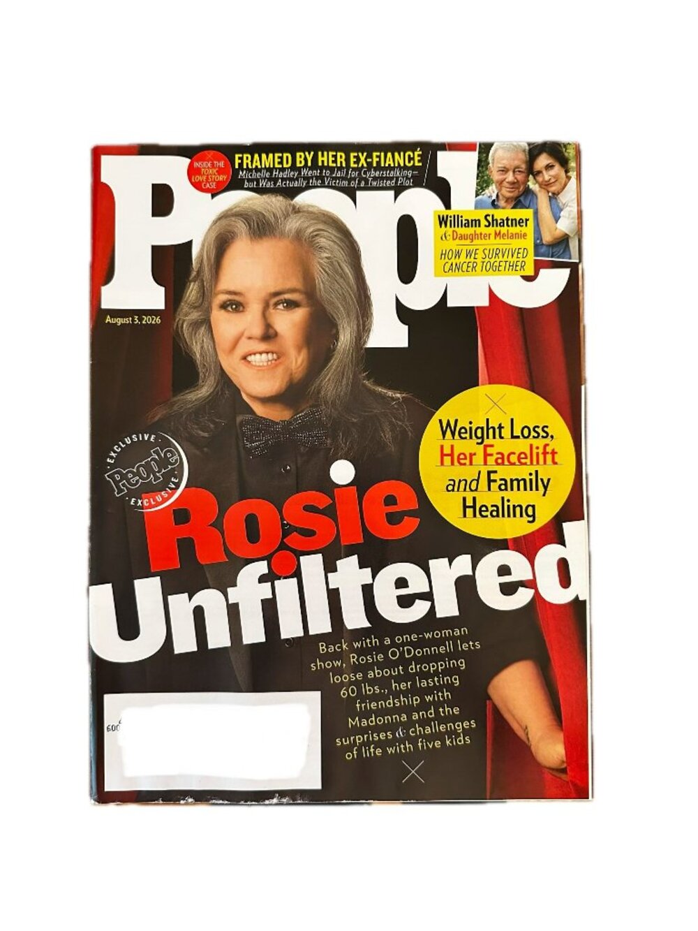 People Magazine August 3 2026 Rosie O'Donnell William Shatner